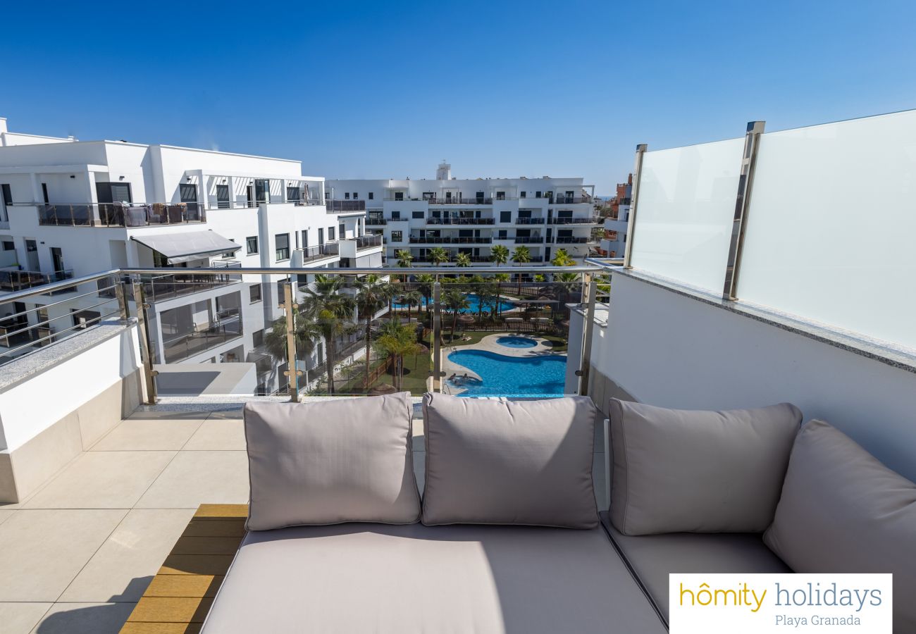 Apartamento en Motril - Aguacate Beach - Ático de lujo con vistas a la piscina y a la montaña Apartamento en Motril - Aguacate Beach - Ático de lujo con vistas a la piscina y a la montaña