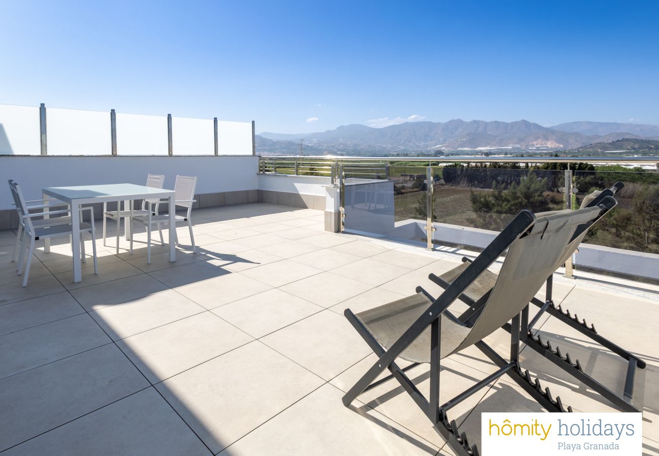 Apartamento en Motril - Aguacate Beach - Ático de lujo con vistas a la piscina y a la montaña Apartamento en Motril - Aguacate Beach - Ático de lujo con vistas a la piscina y a la montaña