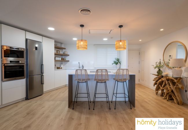 Apartamento en Motril - Mar de Ástrid: Apartamento de lujo con vistas al mar, a la piscina y al campo de golf Apartamento en Motril - Mar de Ástrid: Apartamento de lujo con vistas al mar, a la piscina y al campo de golf