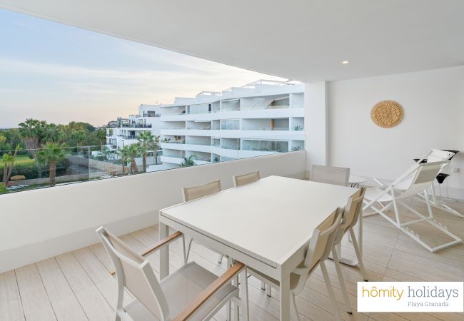 Apartamento en Motril - Mar de Fabiola - Apartamento de lujo con vistas a la piscina y al campo de golf
