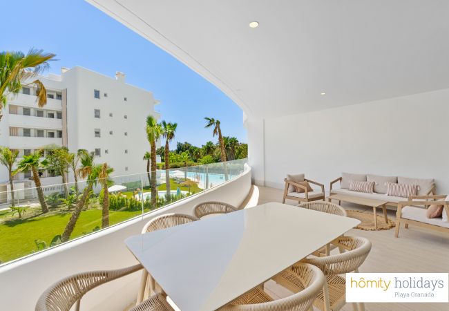 Apartamento en Motril - Mar de Fabiola - Apartamento de lujo con vistas a la piscina y al campo de golf