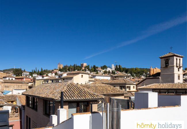 Lejlighed i Granada - Piedra Santa - Luksus triplex med udsigt over Alhambra Lejlighed i Granada - Piedra Santa - Luksus triplex med udsigt over Alhambra