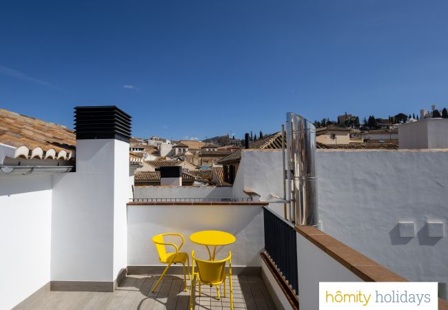 Lejlighed i Granada - Piedra Santa - Luksus triplex med udsigt over Alhambra Lejlighed i Granada - Piedra Santa - Luksus triplex med udsigt over Alhambra