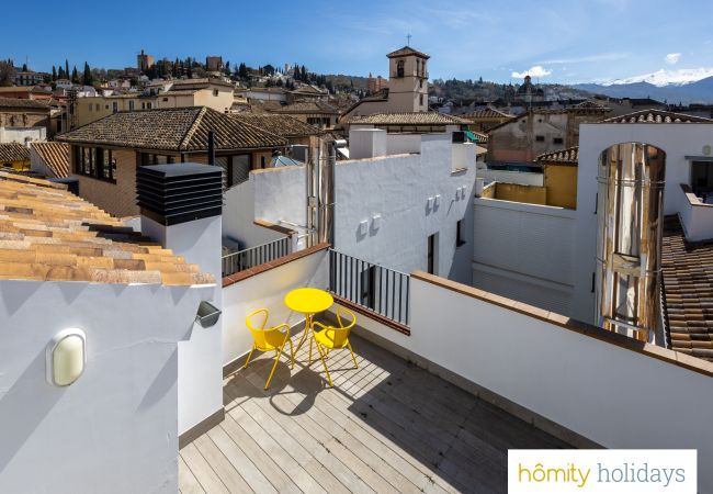 Lejlighed i Granada - Piedra Santa - Luksus triplex med udsigt over Alhambra Lejlighed i Granada - Piedra Santa - Luksus triplex med udsigt over Alhambra