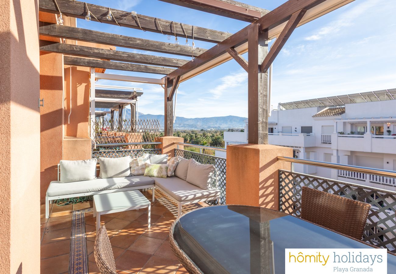 Lejlighed i Motril - Los Moriscos II - Nura - Luksus penthouse med udsigt over bjerge og golfbane