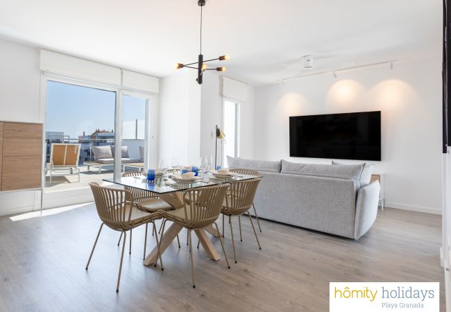 Apartment in Motril - Aguacate Beach - Luxury penthouse with pool and mountain views Apartment in Motril - Aguacate Beach - Luxury penthouse with pool and mountain views
